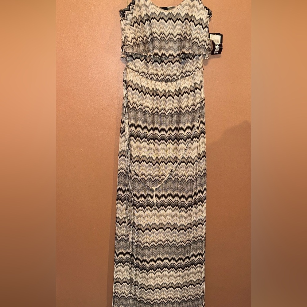 GabbySkye Multicolored Maxi Dress NWT